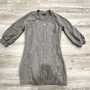 🌟ARMANI EXCHANGE Women’s zip tunic/ dress - Grey - Size XS - GUC